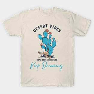 Desert Vibes Road Trip Adventure Cactus T-Shirt